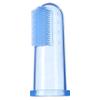 Brilliant Baby Finger Toothbrush with Case, Age 3 Months Old and Up, Silicone Gum Massager Teether Brush for Babies and Toddlers Essentials, Teethers and Toothbrushes for Infants and Newborns, Blue view 3
