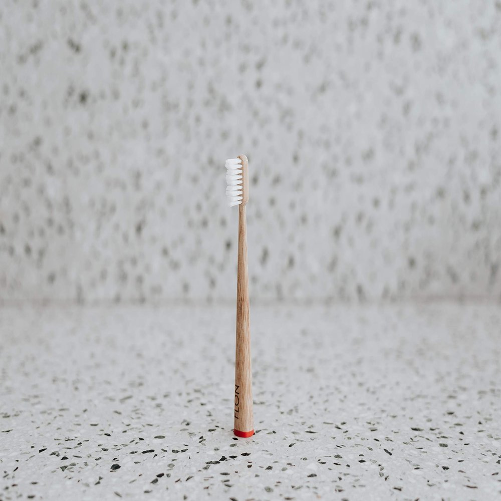 Adult Bamboo Toothbrushes | Organic | Ecofriendly Soft Bristles | Biodegradable | Plastic Free Wooden Handle | Vegan | Eco Packaging (Red)