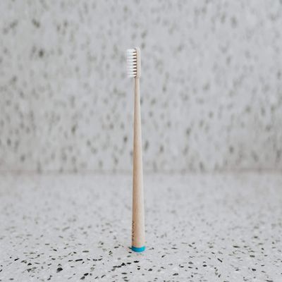 Adult Bamboo Toothbrushes | Organic | Ecofriendly Soft Bristles | Biodegradable | Plastic Free Wooden Handle | Vegan | Eco Packaging (Blue)