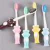 4 Fitted with Braces Toothbrush Bunny Cartoon Cute Bear Baby Boys and Girls Ages 3-12 Superfine Soft Fur view 2
