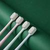 Children 3-5 Years Old Toothbrush Three Loaded Silicone Brush Ultrafine Soft Bristle Toothbrush Cartoon Baby view 1