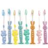 Charcoal Soft Toothbrush for Children Cartoon Mao Suit Four Lovely Clean Teeth Brushing Silicone Short Handle Toothbrush view 1