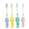 Charcoal Soft Toothbrush for Children Cartoon Mao Suit Four Lovely Clean Teeth Brushing Silicone Short Handle Toothbrush view 4