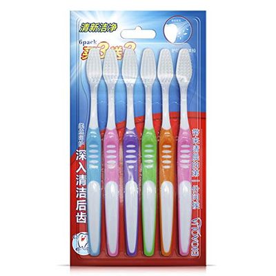 A Combination of six Loaded Soft Toothbrush Capillary bristled Toothbrush Oral Care Family Pack