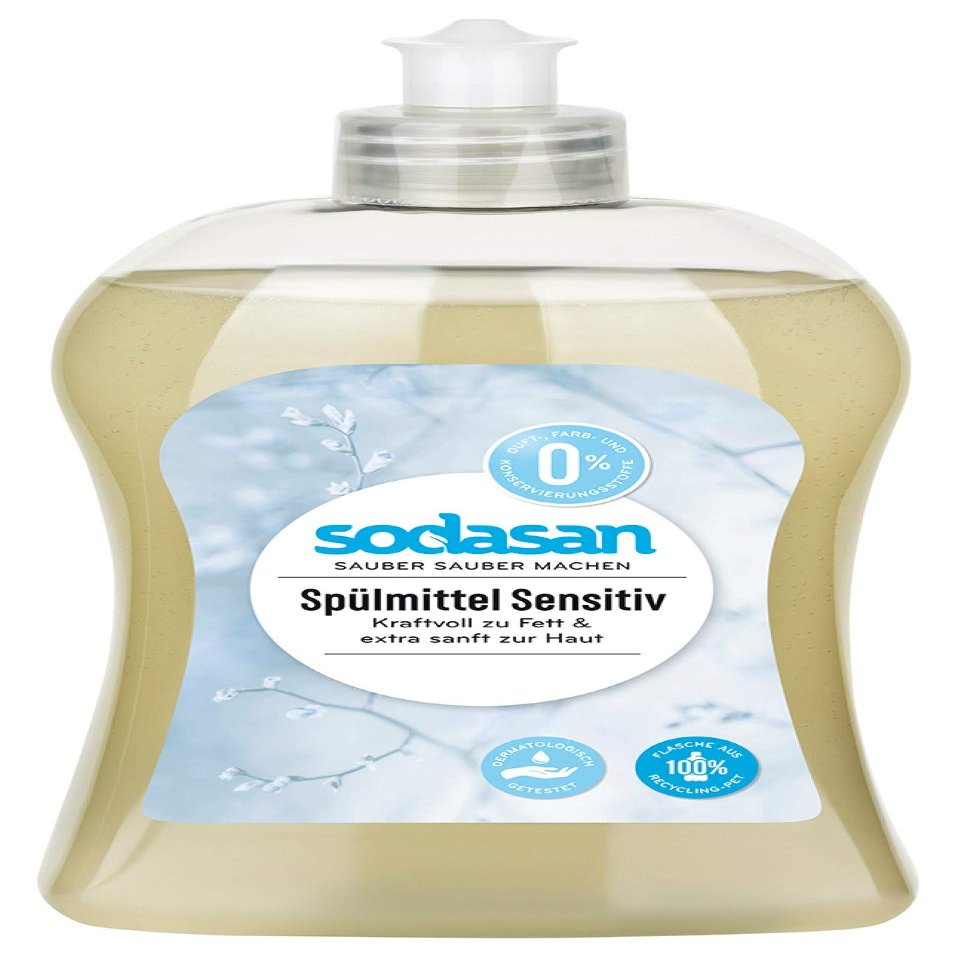SODASAN Sensitive Hand Washing-Up Liquid 12 x 500 ml