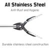 FTH All Stainless Steel Reacher Grabber 40-inch Tool Heavy Duty Trash Picker Snake Tongs view 4