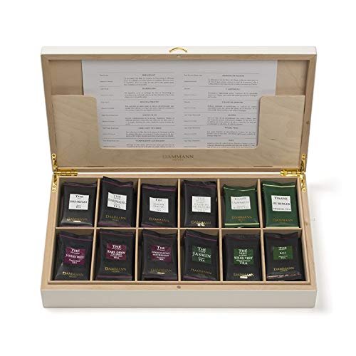 Palace Gift Set, Tea Box with Collection of Flavoured Teas, 72 Enveloped Cristal Teabags (136g/4.8oz), Dammann Frres