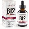 Nutroliq Vitamin B12 Liquid Drops - High-Strength 5000mcg Methylcobalamin Supplement - Energy Booster, Immune System Support, Better Concentration and Metabolism - Vegan & Vegetarian Formula - 60ml view 1