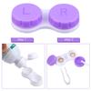 Elcoho 24 Pack Contact Lens Cases Contact Lens Holder Box Left/Right Eyes Contact Lens Container, 4 Colors view 3
