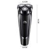 C-JT Comfortable grip, Rechargeable IPX7 Waterproof Razor,Men's Precision Wet And Dry Electric Shaver/Wireless Razor,With Pop-up Trimmer,Men's Gift,Black,Hair removal view 2