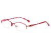 CAOXN Progressive Multi Focus Ultralight Reading Glasses Womens Far And Near Dual Use Anti Blue Light Magnification Optical Eyewear,Red,+ 1.00 view 1