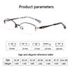 CAOXN Progressive Multi Focus Ultralight Reading Glasses Womens Far And Near Dual Use Anti Blue Light Magnification Optical Eyewear,Red,+ 1.00 view 2