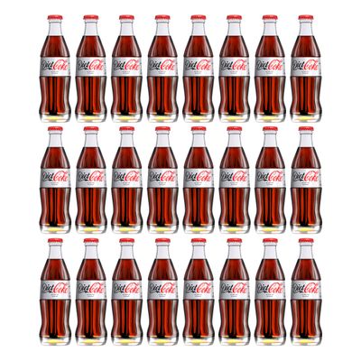 Coca Cola Diet Coke Glass, Pack of 24x330 ml