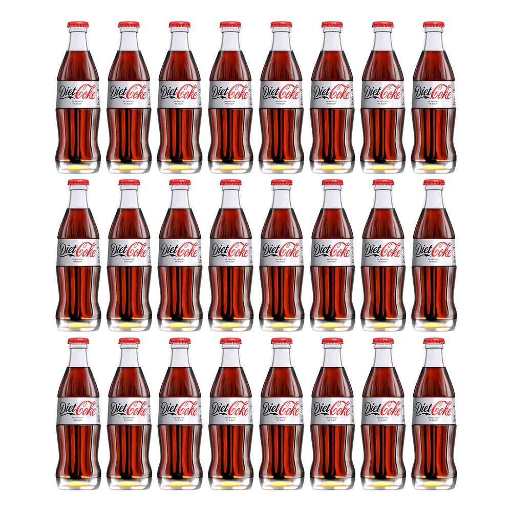 Coca Cola Diet Coke Glass, Pack of 24x330 ml