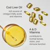 Cod Liver Oil Capsules High Strength 2000mg - Rich in EPA DHA Omega 3 & Vitamins D and A - 60 Softgel Tablets - 1000mg Arctic Cod Liver Oil per Capsule - Odourless & Burp-Free Fish Oil - UK Made view 4
