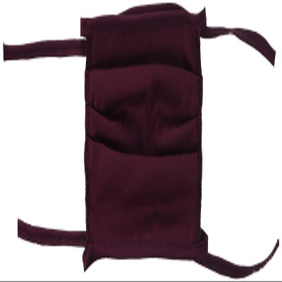 Adjustable Cotton Blend Face Cover 3-Pack, Red Twill, One Size (226677)