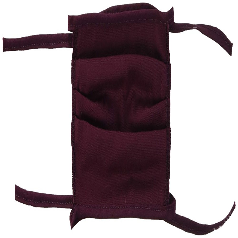 Adjustable Cotton Blend Face Cover 3-Pack, Red Twill, One Size (226677)