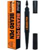 Beard Pen Filler for Men - Barber Styling Grooming Pencil with Brush - Waterproof Proof, Sweat Proof, Long Lasting Solution with Natural Finish - Cover Beard and Scalp Patches - Black 1 Pack view 1