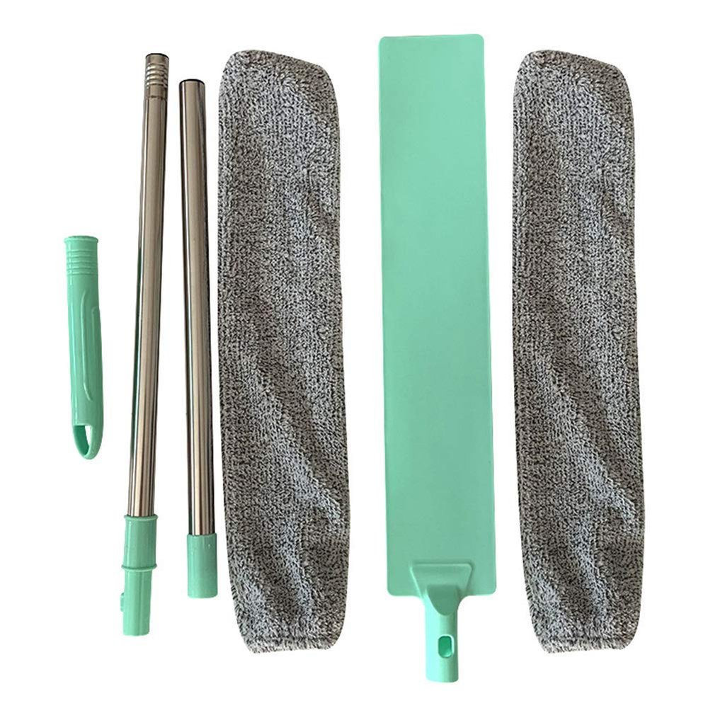 ECOSWAY Bedside Dust Brush Long Handle Mop Reusable Microfiber Duster Sweeping Brush,Household Bed Bottom Gap Clean Hair Sweeping Dusty Magic Duster