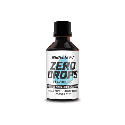 BioTechUSA Zero Drops, Coconut Macaron, 65 g