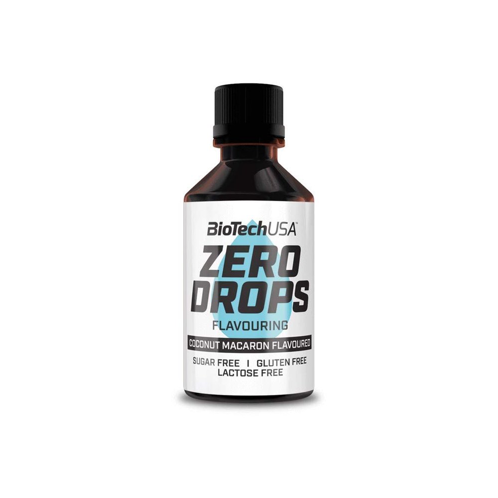 BioTechUSA Zero Drops, Coconut Macaron, 65 g
