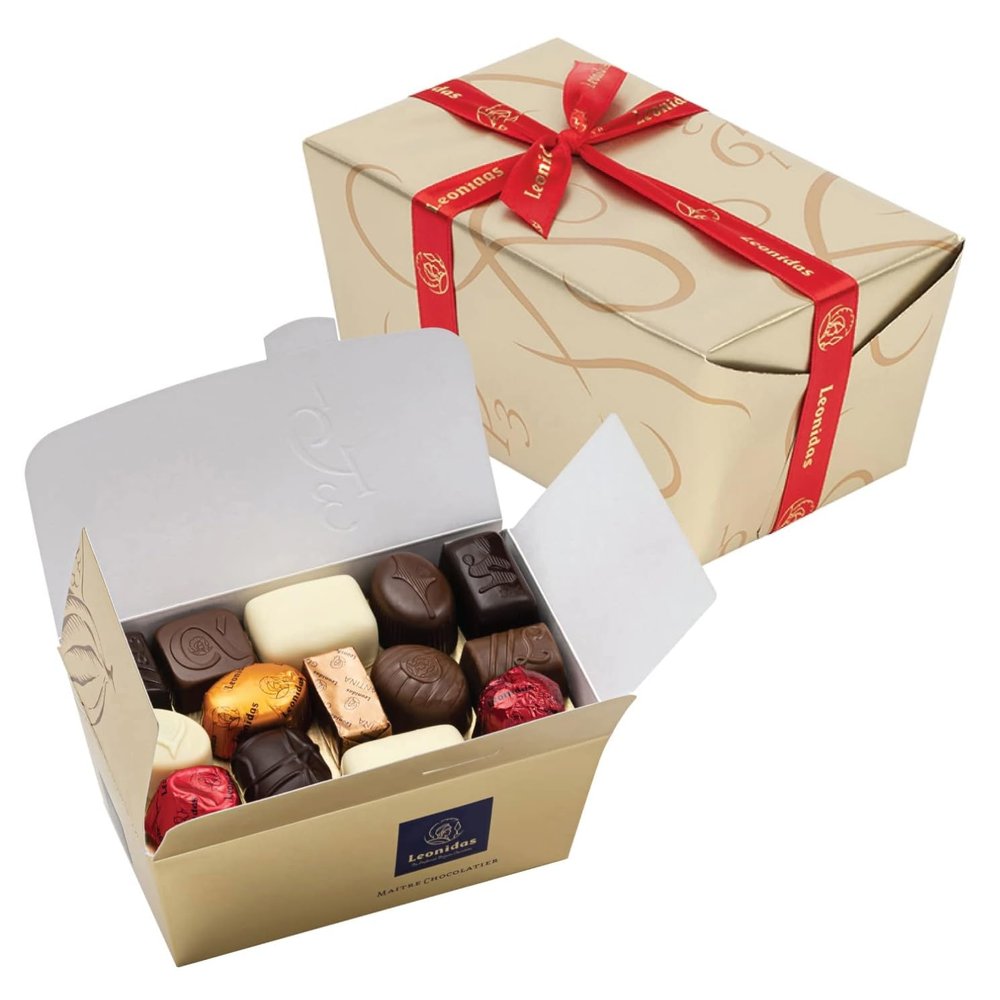 Leonidas Belgian Chocolates, 35 Luxury Leonidas Belgian Chocolates, Free 4 Piece Wrapped Gift Box 560g