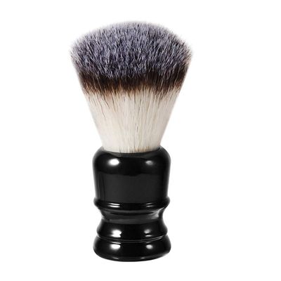 minkissy 1pc Portable Beard Brush Nylon Bristles Resin Handle Grooming Tool for Men Easy to Use Beard Cleaning Brush for Travel and Daily Care