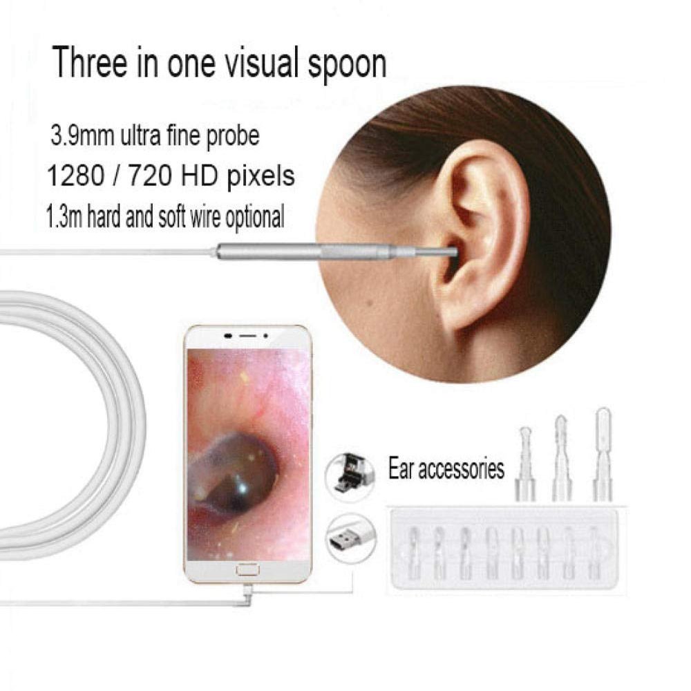 3.9mm endoscopic Three-in-one Visual Ear Spoon Visual high-Definition Ear