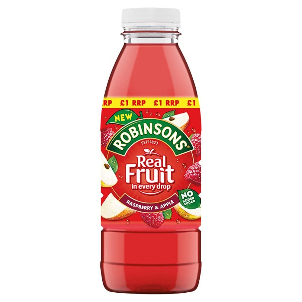 Robinsons Raspberry and Apple Refresh'd Flavoured Water - 24x500ml