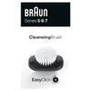 Braun EasyClick Cleansing Brush Attachment For New Generation Series 5, 6 and 7 Electric Shaver, Cleans, Exfoliates and Refines Your Skin, White view 2