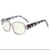 Eyekepper Small Lens Blue Light Filter Glasses Women - Anti Digital Glare UV Ray Computer Readers with Yellow Filter Lens Pattern Arms - Grey +0.50 view 1