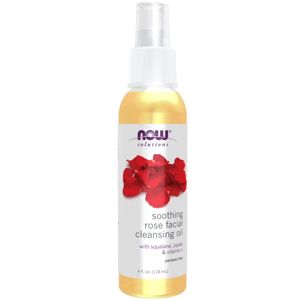 NOW Soothing Rose Cleansing Facial Oil, 118 g