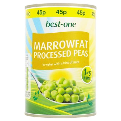 BestOne Marrowfat Processed Peas, 12 x 300 g