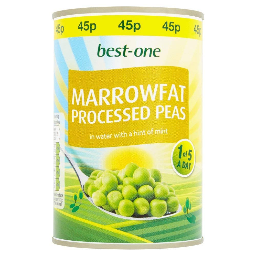 BestOne Marrowfat Processed Peas, 12 x 300 g
