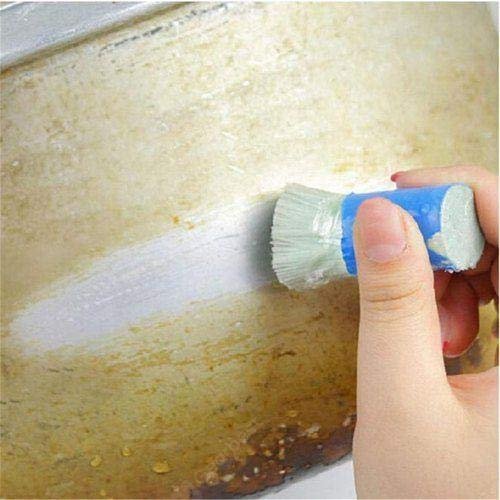 WZhen Magic Stainless Steel Cleaning Brush Stick Metal Rust Remover 2Pcs - Multi-A