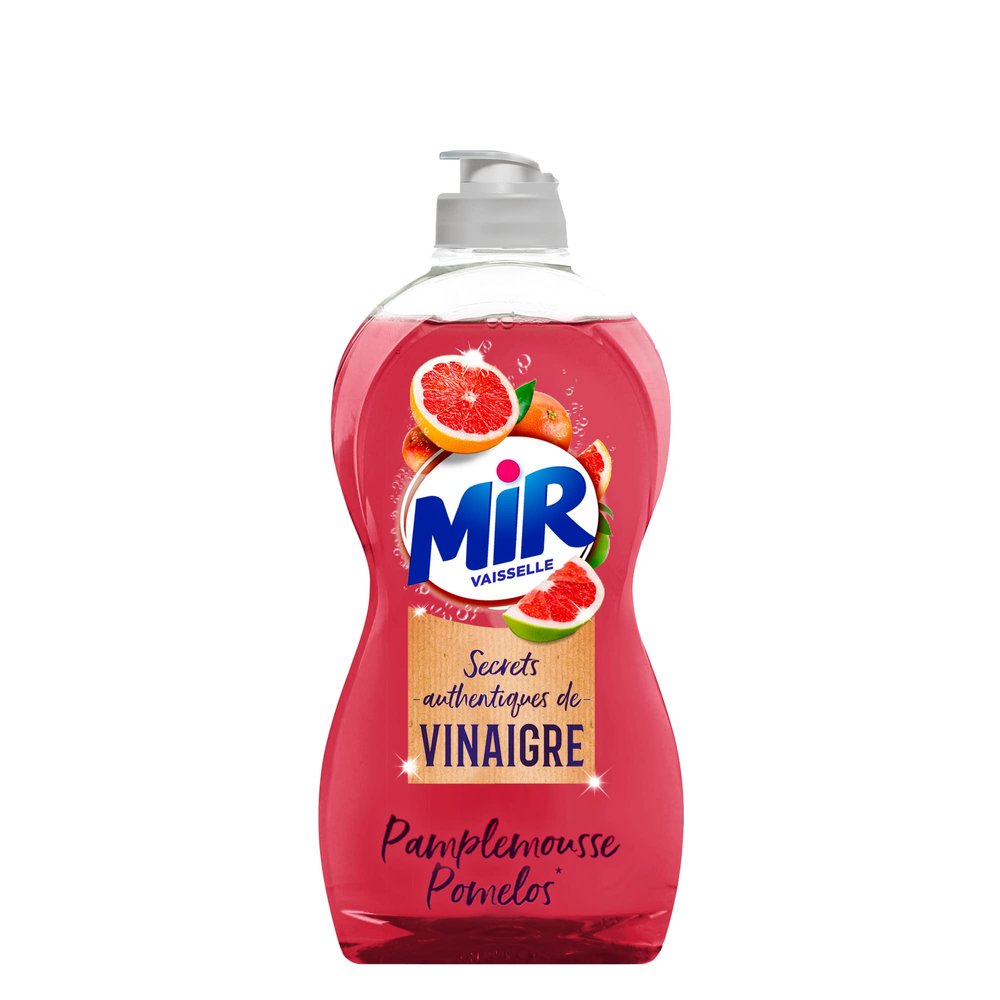 Mir Secrets de Vinegar Washing-Up Liquid Grapefruit 500 ml Bottle