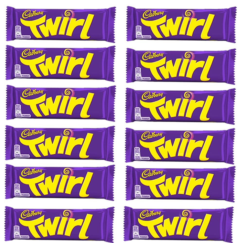 CADBURY'S TWIRL CHOCOLATE 43g x 12 BARS