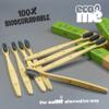 8 Pack Eco-Friendly Charcoal Natural Bamboo Toothbrushes | Biodegradable Soft Bristle Toothbrush | UK Brand ecoMe view 3