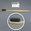 8 Pack Eco-Friendly Charcoal Natural Bamboo Toothbrushes | Biodegradable Soft Bristle Toothbrush | UK Brand ecoMe view 4