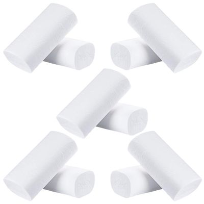 NUOBESTY 10pcs Coreless Thickened Toilet Paper Wood Pulp Tissue for Home Use Kitchen Bathroom Toilet Roll