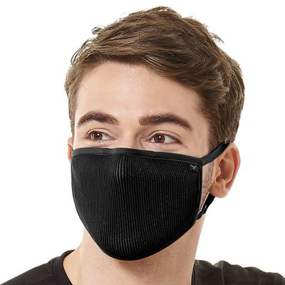Naroo F.U Plus - Reusable Anti Dust Breathable Sports Face Mask for Men, Women & Kids (Large, Black)