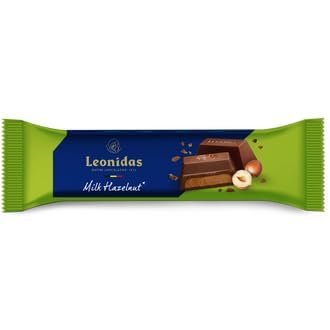 6 x Leonidas Fresh Belgian Milk - Hazelnut Praline 50g Chocolate Bars