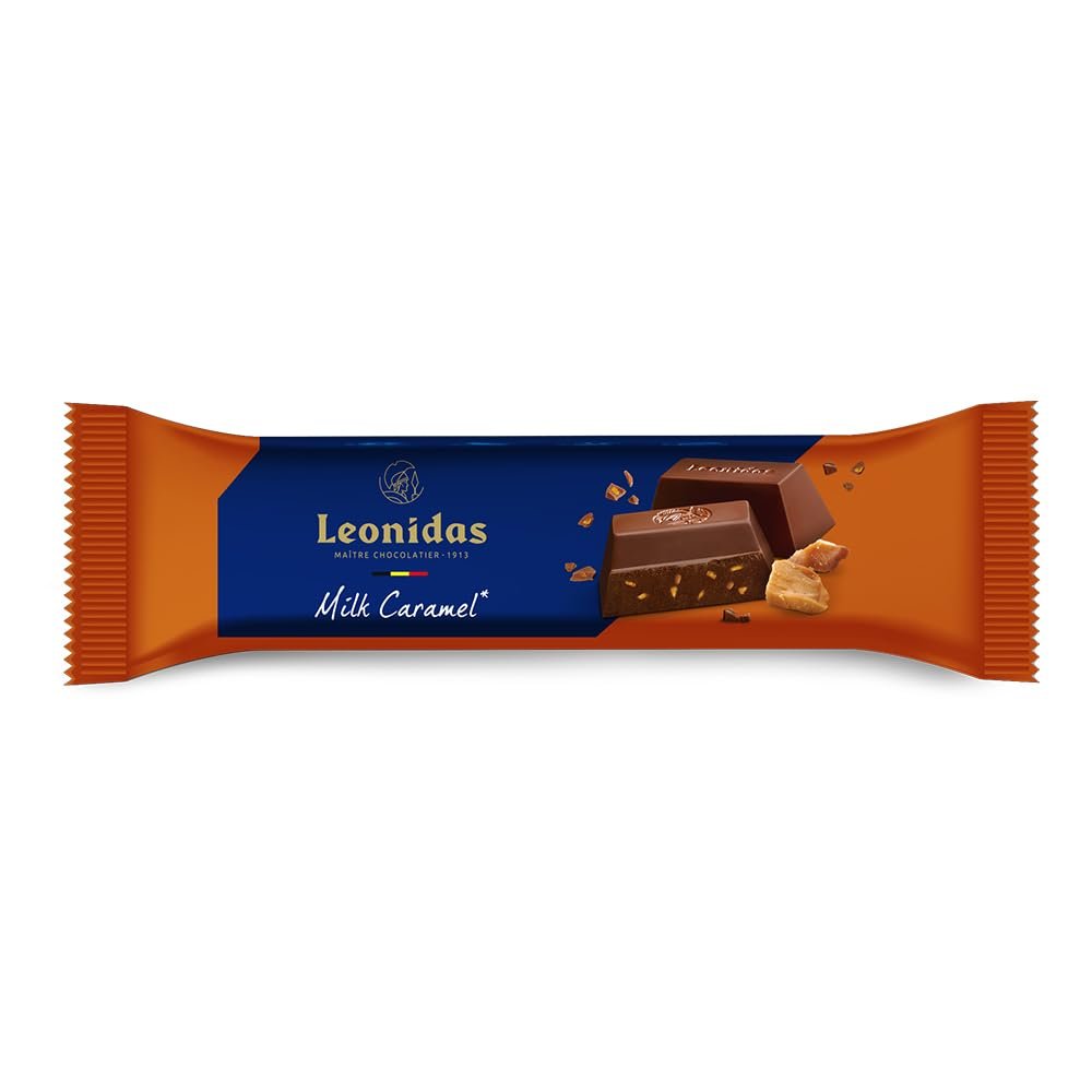 6 x Leonidas Fresh Belgian Milk - Salted Caramel 50g Chocolate Bars