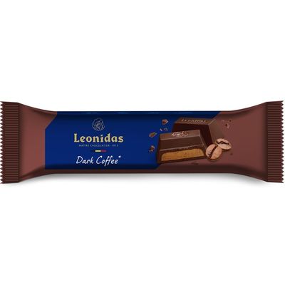 6 x Leonidas Fresh Belgian Dark - Coffee Praline 50g Chocolate Bars