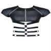 Regnes Fetish Planet Wetlook Men's Strappy T-Shirt, M, Black, 256 ml view 3