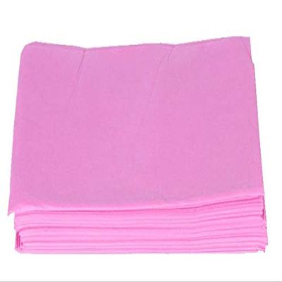 100 Disposable Massage Mattress Hospital Operating Room Mattress Sleeping Bag Waterproof Disposable Bed Sheet Beauty Salon Pad -Pink