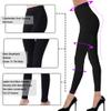 Medical Compression Pantyhose for Vericose Veins Edema Gradient Pressure, 20-30 mmHg Opaque Compression Stockings Graduated Support Hose for Women (Footless-Black, Medium) view 3