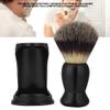 ANGGREK Shaving Brush Holder, Professional Black Beard Brush Stand Shaving Tool Lightweight Shaving Brush Support for Home Personal(Beard Brush + Holder) view 2