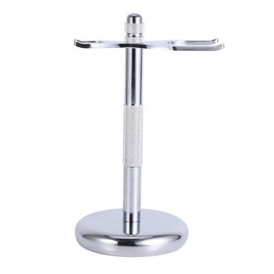ANGGREK Deluxe Razor and Brush Stand 4 Types Fashionable Alloy Shaving Tool Safety Shaving Brush Stand Rack Frame Razor Brushes Holder (3#)
