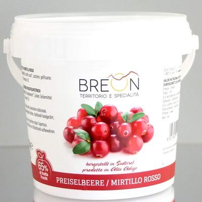 Cranberry Jam 65% 600 gr. - Breon